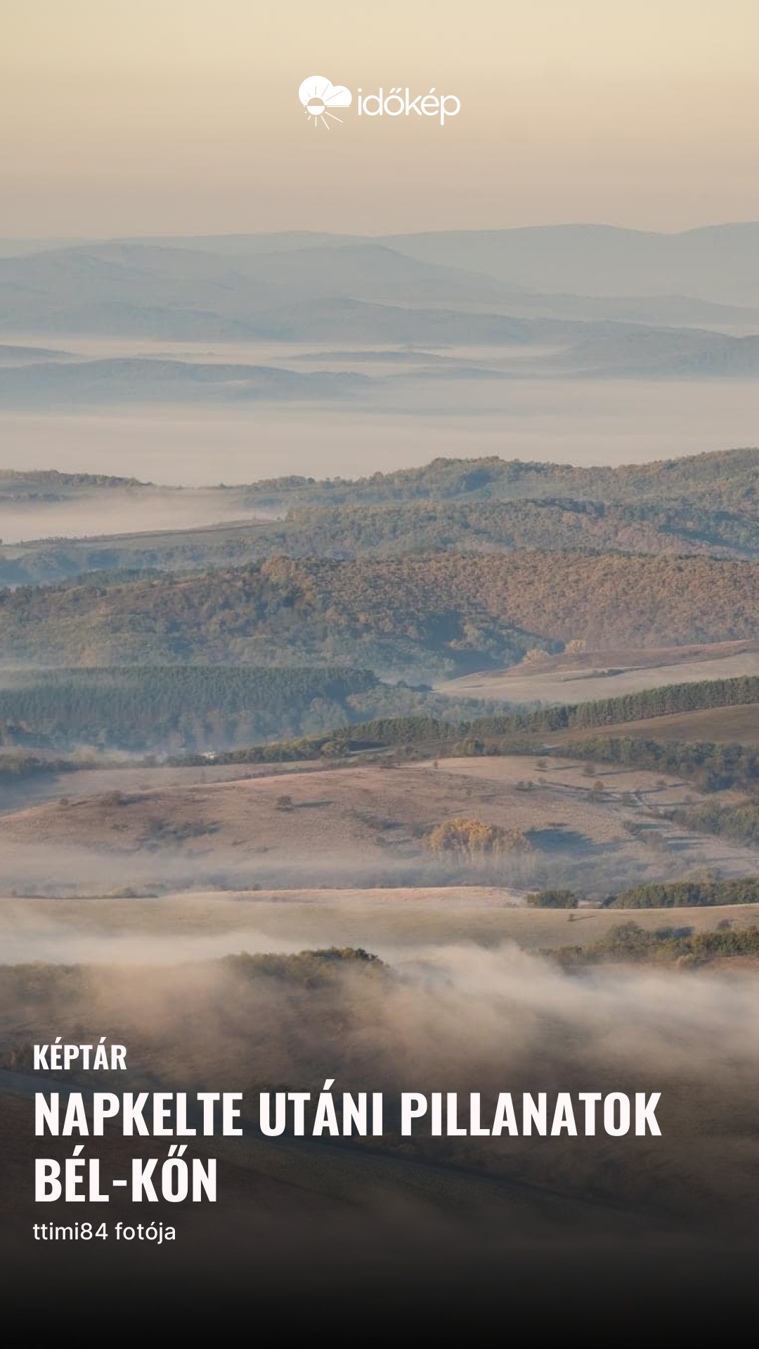 Napkelte utáni pillanatok Bél-kőn