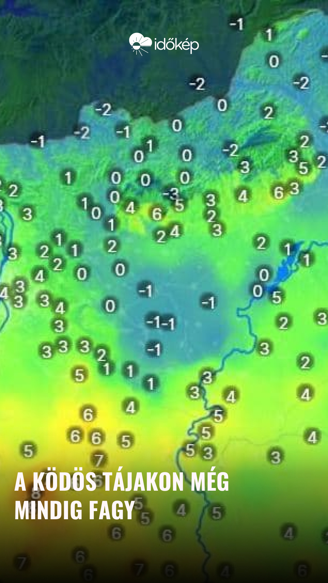 A ködös tájakon még mindig fagy
