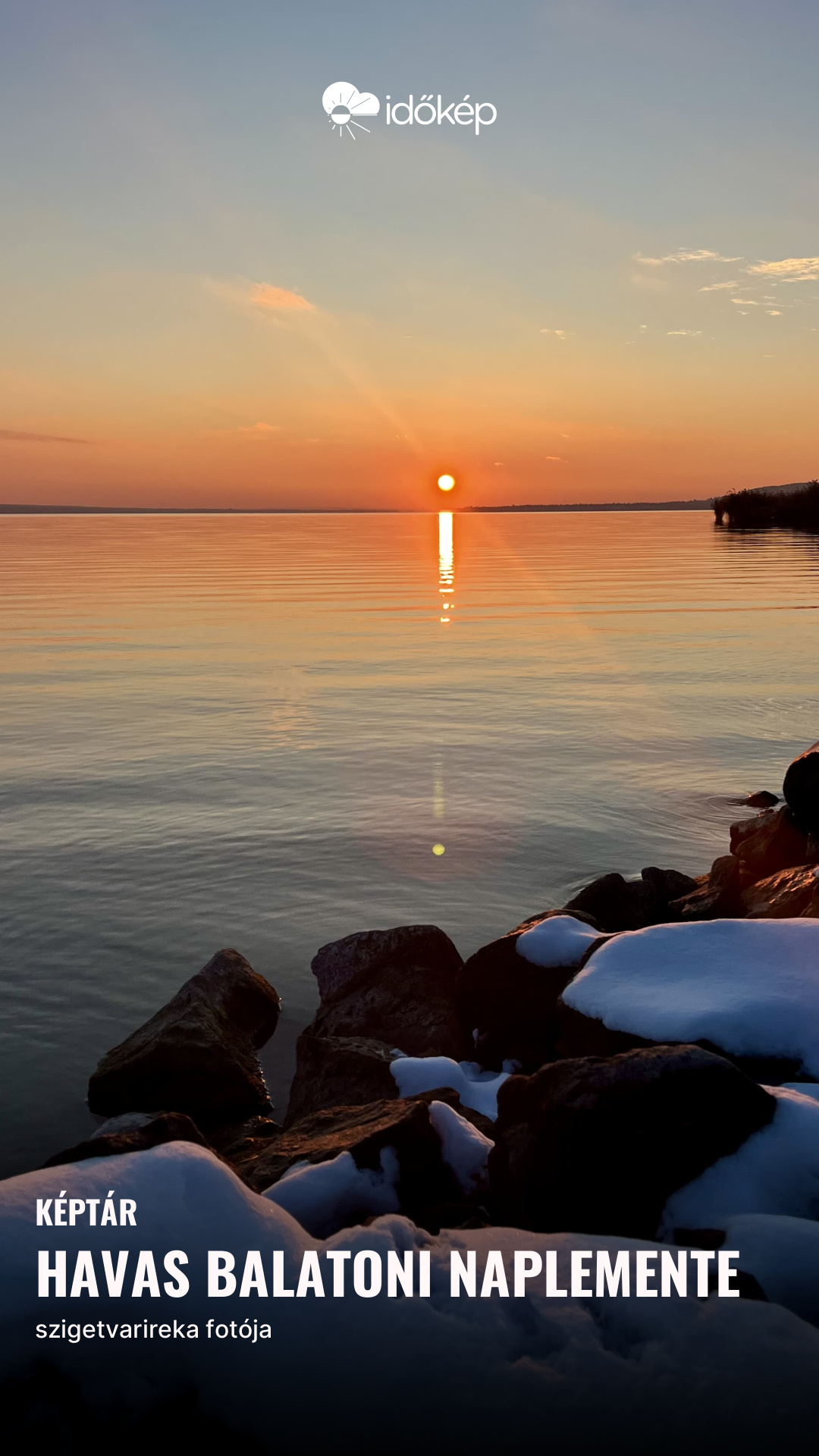 Havas balatoni naplemente