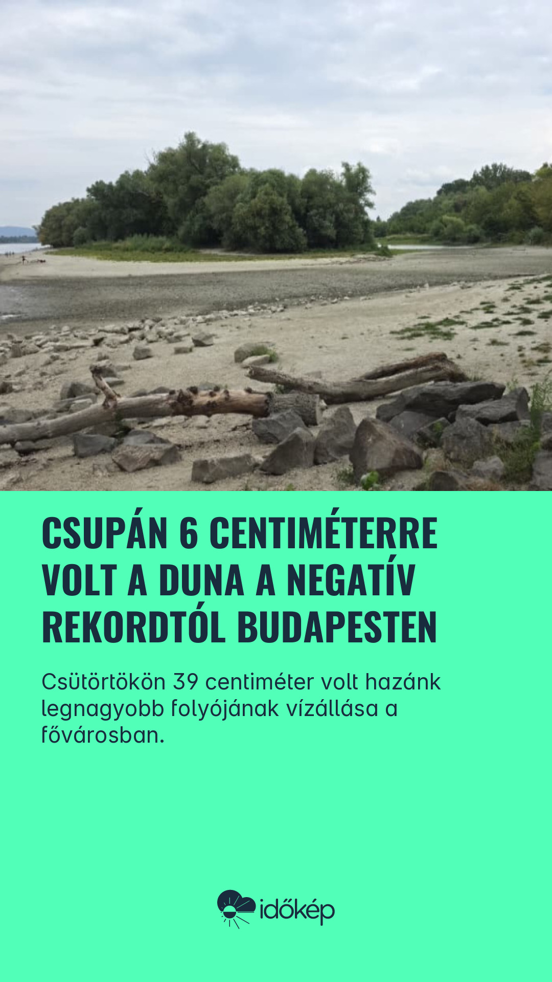 Csupán 6 centiméterre volt a Duna a negatív rekordtól Budapesten