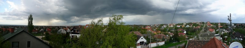 Érd - Érkező zivatar