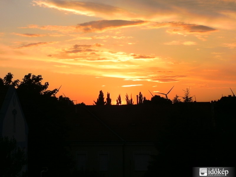 Mosonmagyaróvári naplemente 2010. 07.07.
