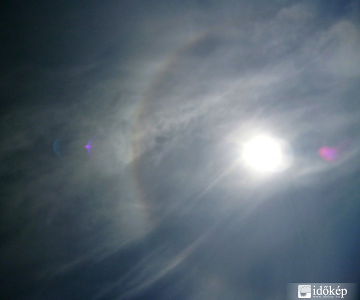 Haló Gödöllő felett (ma 10:47-kor)