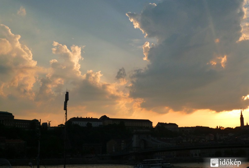 Naplemente a Duna felett