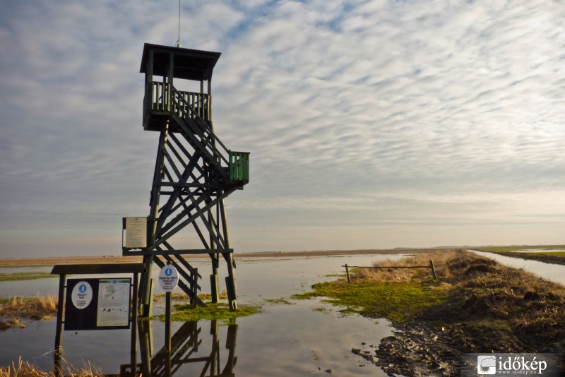 Már a kilátó is vízben áll