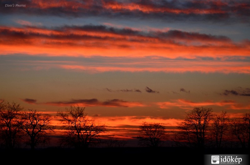 Színes naplemente..