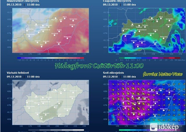 Jó időnk lesz! Erős hidegfront 2010.12.09 
