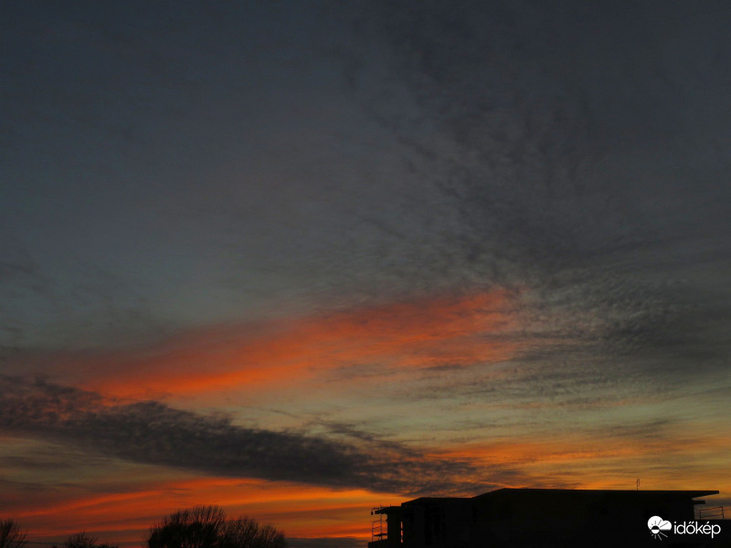 Alkonyi színek és felhők