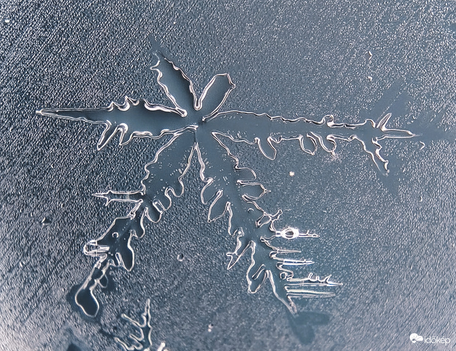 Vízcseppé változó hópihe