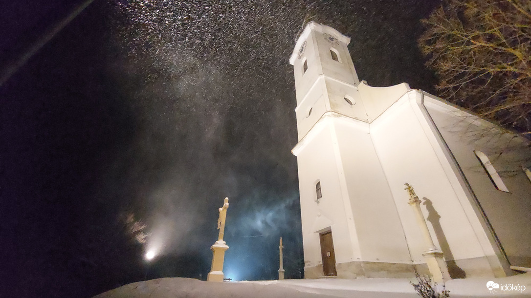 Hófúvás havazással 