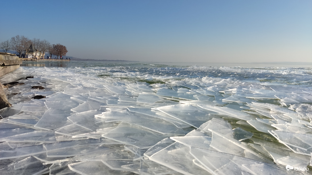 Keszthely, strand télen