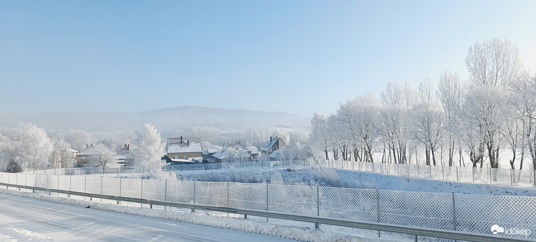 Zúzmarás, napsütéses.