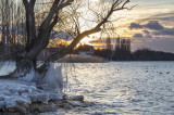 Egy Balatonboglári naplemente januárból