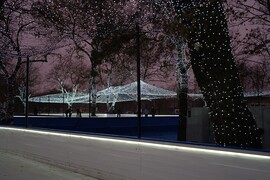 Csepeli Jégpark és vörös naplemente :) 