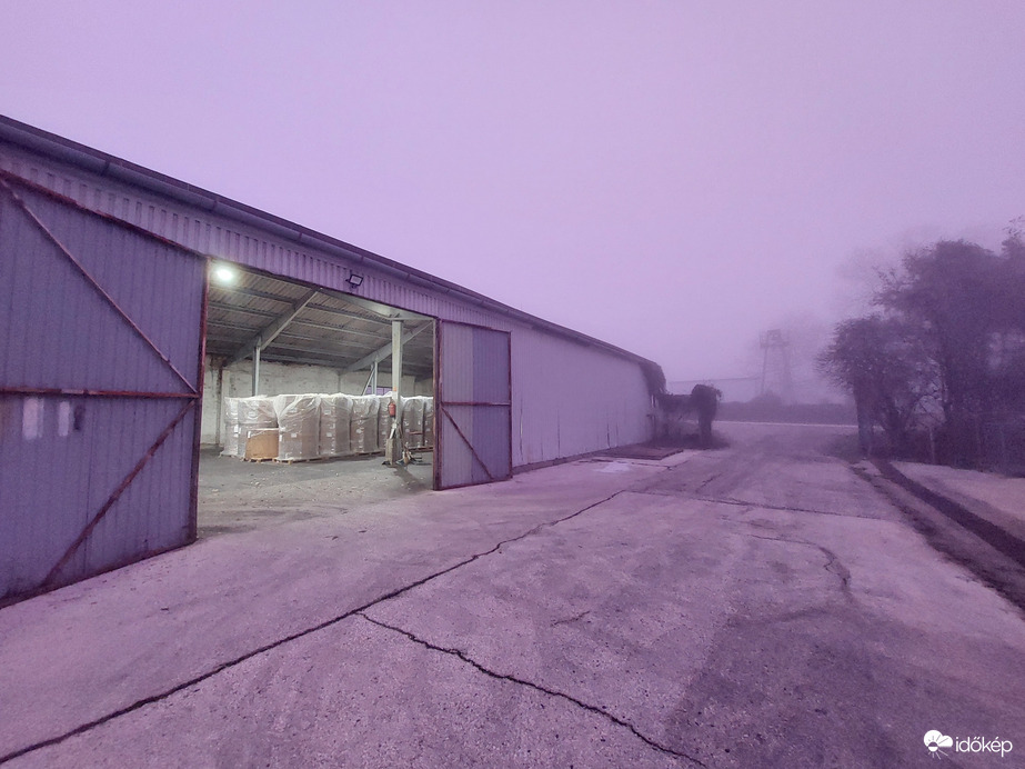 Lila maga a raktár.