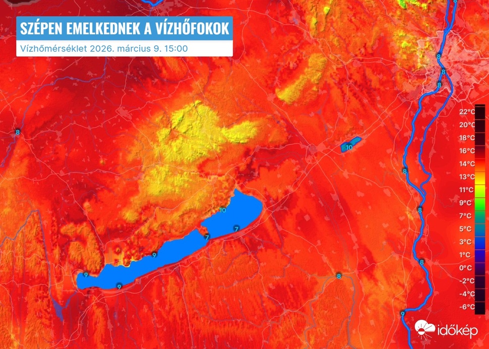 Időjárási grafikonok, térképek