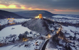 Téli hangulat a cseszneki várnál 