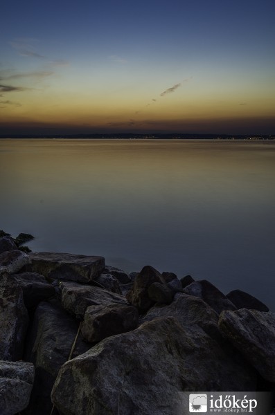 Naplemente a Balatonon