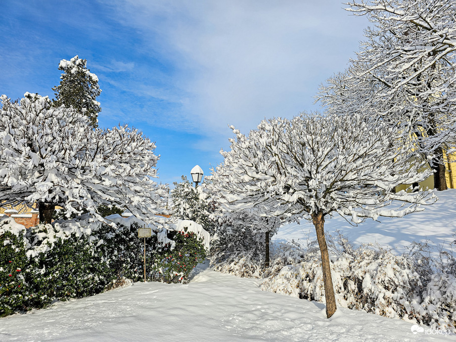 Téli séta a napsütésben