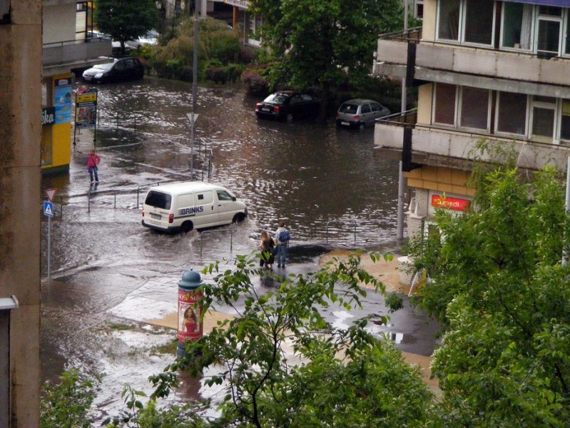 Felhőszakadás Kecskeméten