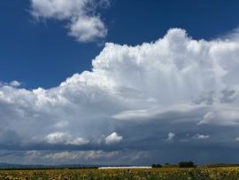Zivatar Miskolc közelében