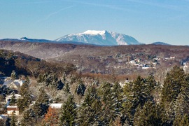 Schneeberg látványa Sopronból ma reggel 
