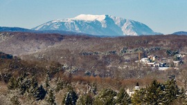 Schneeberg látványa Sopronból ma reggel