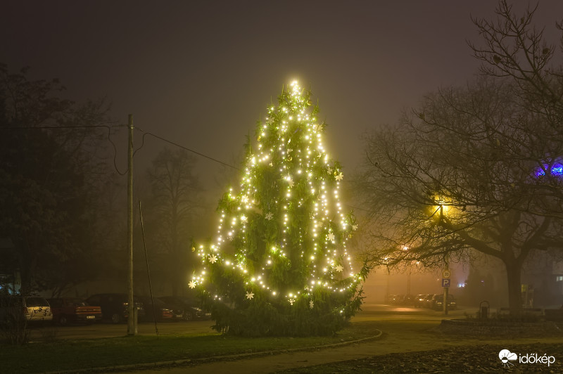 Ködös karácsonyfás