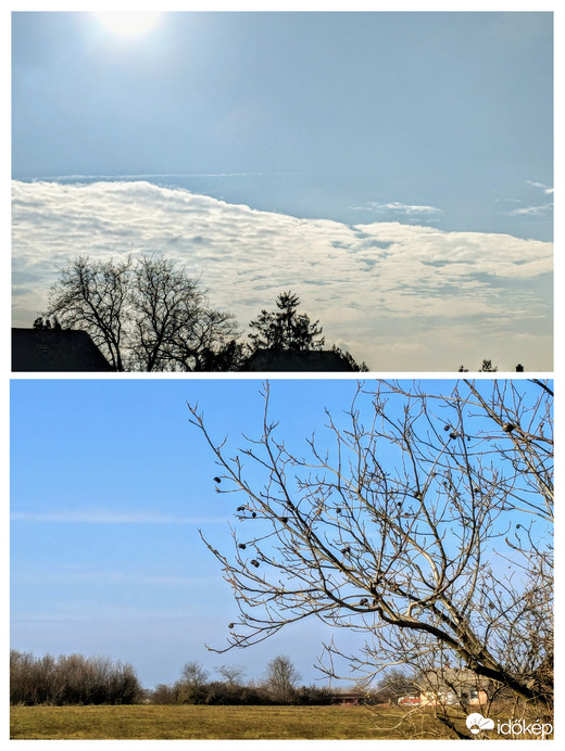 Polgárdi, tavaszias idő, 13 C