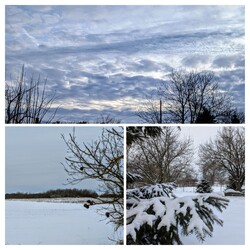 Polgárdi, hófúvás, erősen felhős, -2 C,