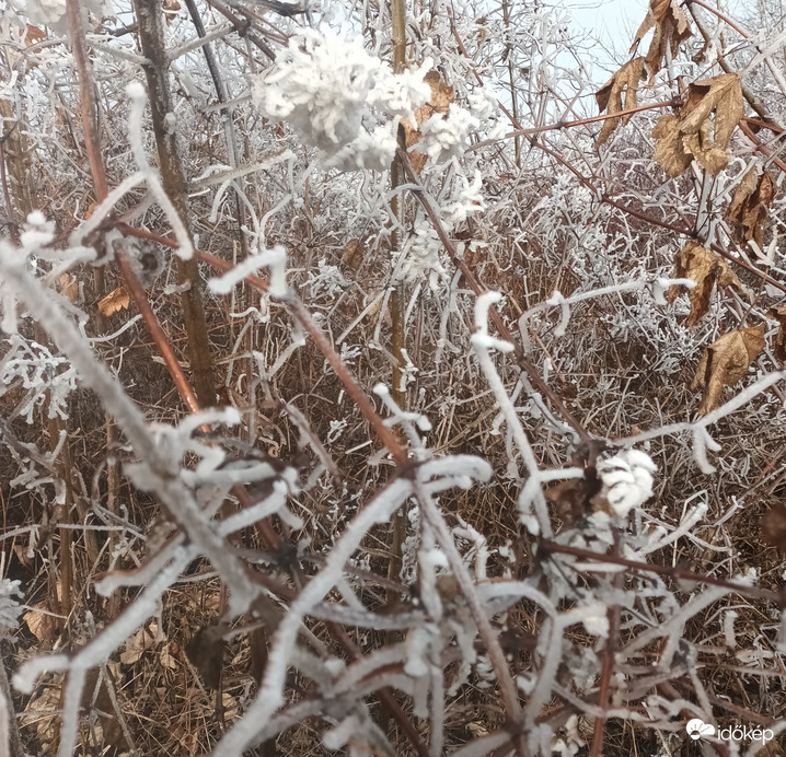 The ice remained on the hill 
