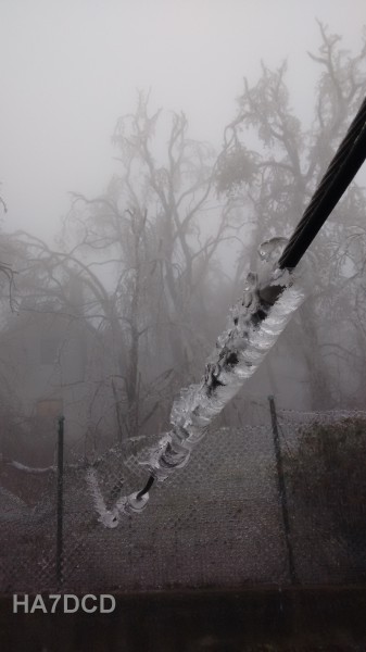 Kábel jegesedés, szakadás