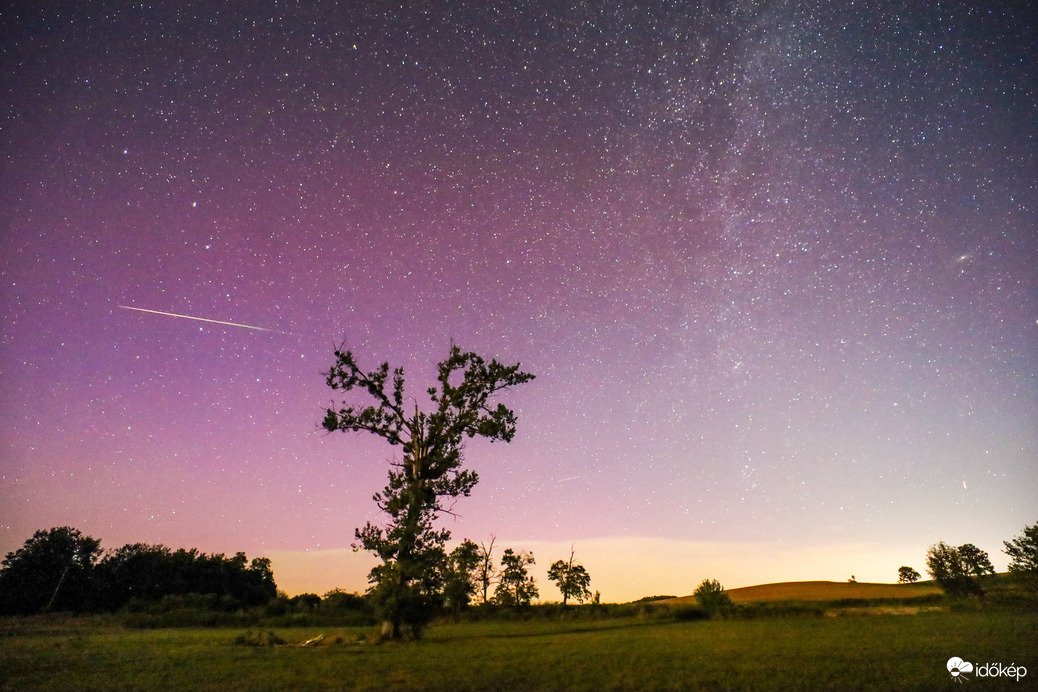 Sarkifény Perseidával 2024.08.12