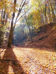Ördög-árok körtúra egy szép pillanata.