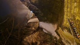 A Szinva hóolvadás(és eső) után