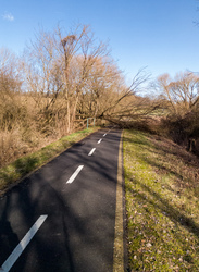 Zalalövő előtt a kerékpárúton 