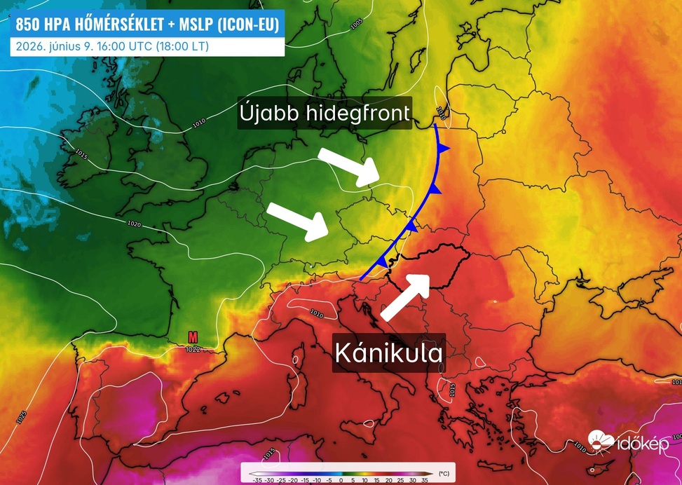 Időjárási grafikonok, térképek