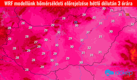 Időjárási grafikonok, térképek