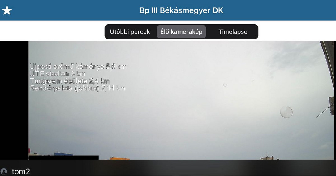 Észlelési fényképek