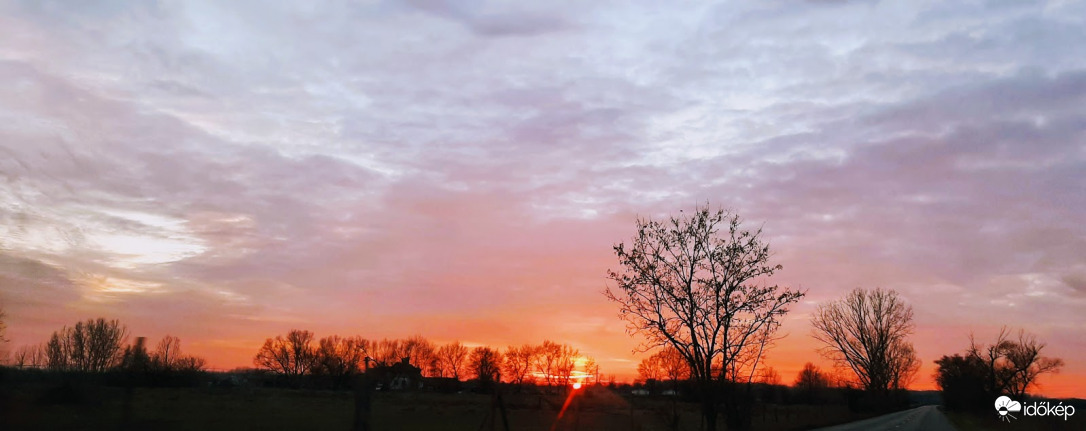 Tanya a naplemente sárgájában..