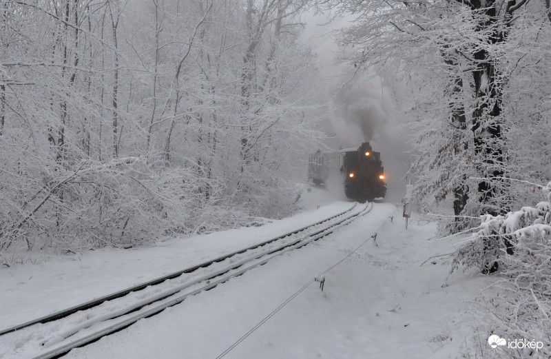 Fut a GŐZÖS havas úton