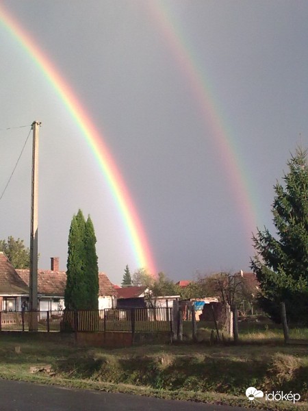 Októberi  dupla szivárvány