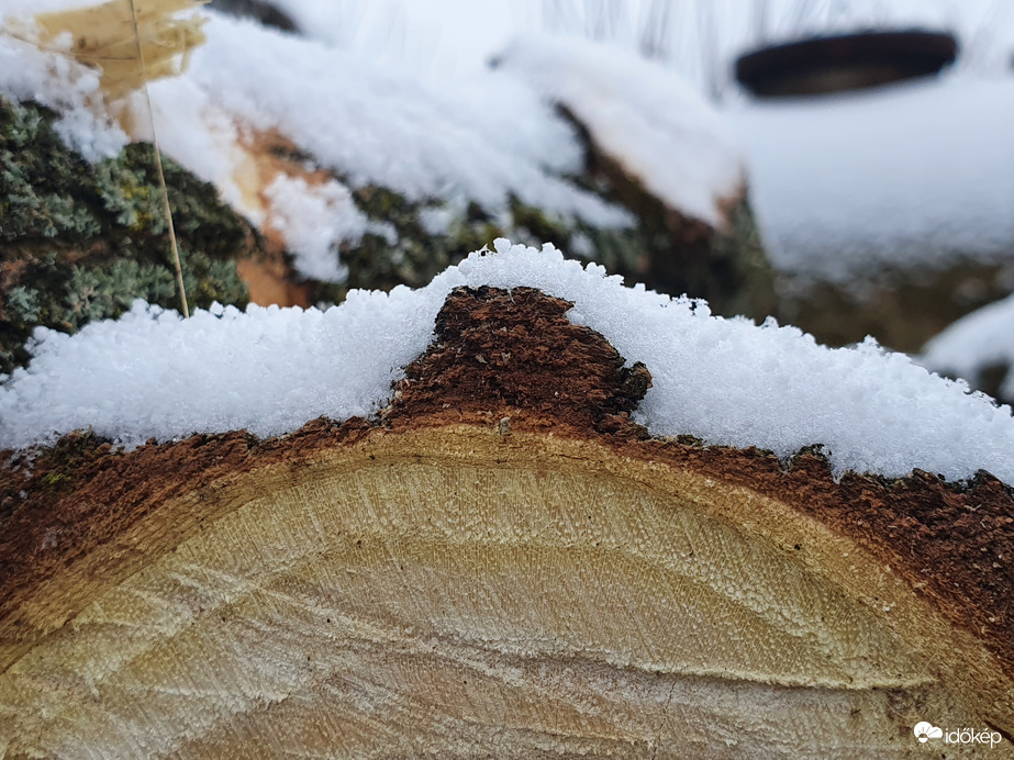 Szombat éjszakai havazás eredménye...