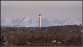 Magas-Tátra Miskolc-Görömbölyről nézve 