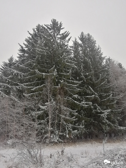 Az esti havazás után 