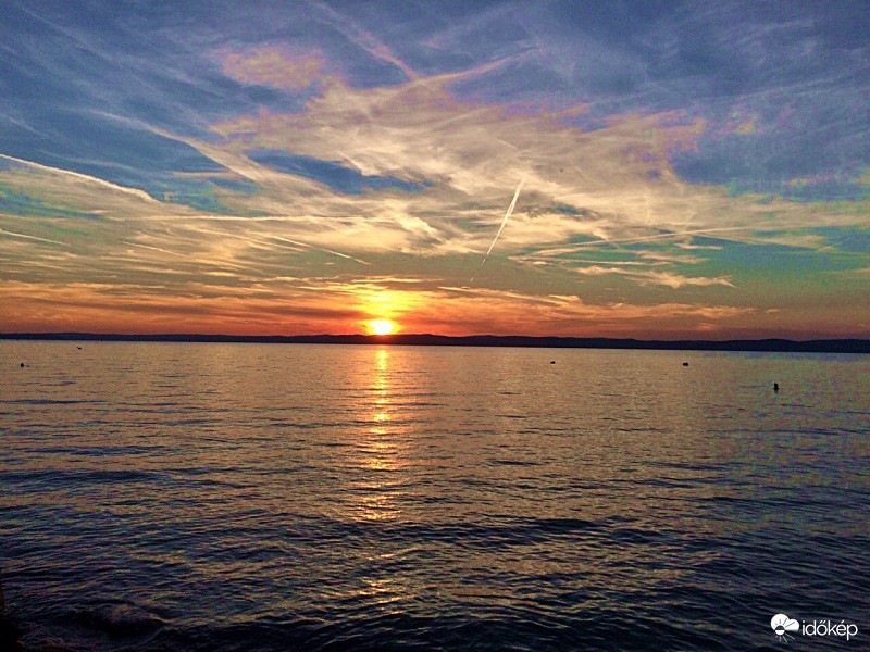 Siófoki naplemente,ma.