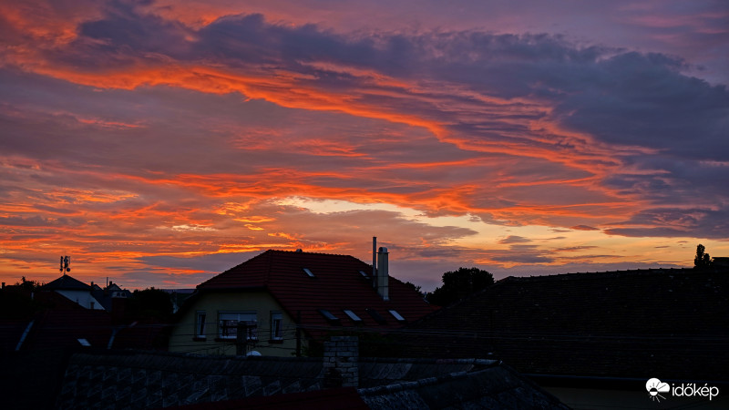 A mai naplemente Soroksáron. (3)