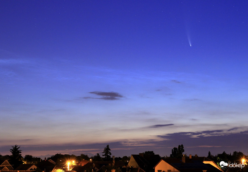 Soroksári ég ma reggel.