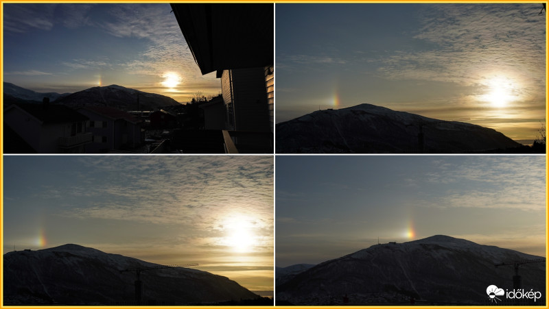 Baloldali melléknap + napkoszorú.