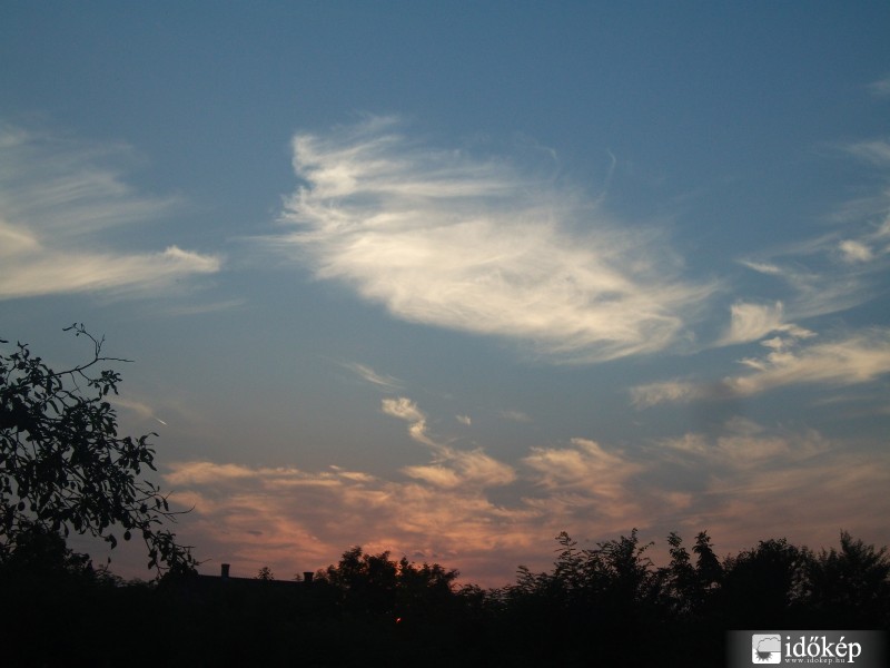 Naplemente megfestve